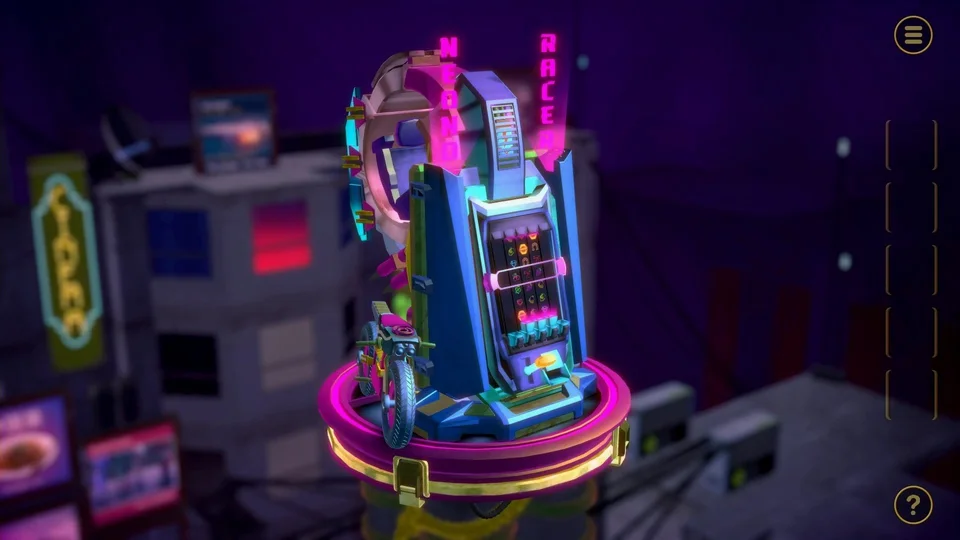 Doors Paradox Chapter 3 Level 9 Neon Racer real gameplay diorama