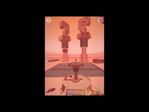 Faraway Puzzle Escape Level 15 Morse Pillars and Balance Equations desert temple gameplay