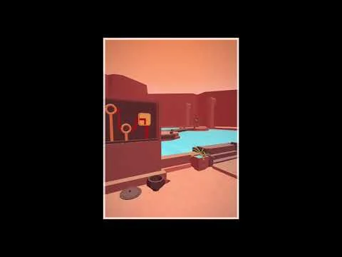 Faraway Puzzle Escape Level 16 Path Panels and Matching Poles desert temple gameplay