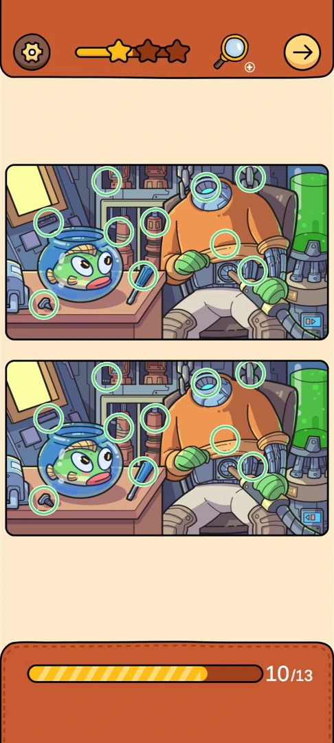 Find Out Differences reference 19 Robot Laboratory real gameplay