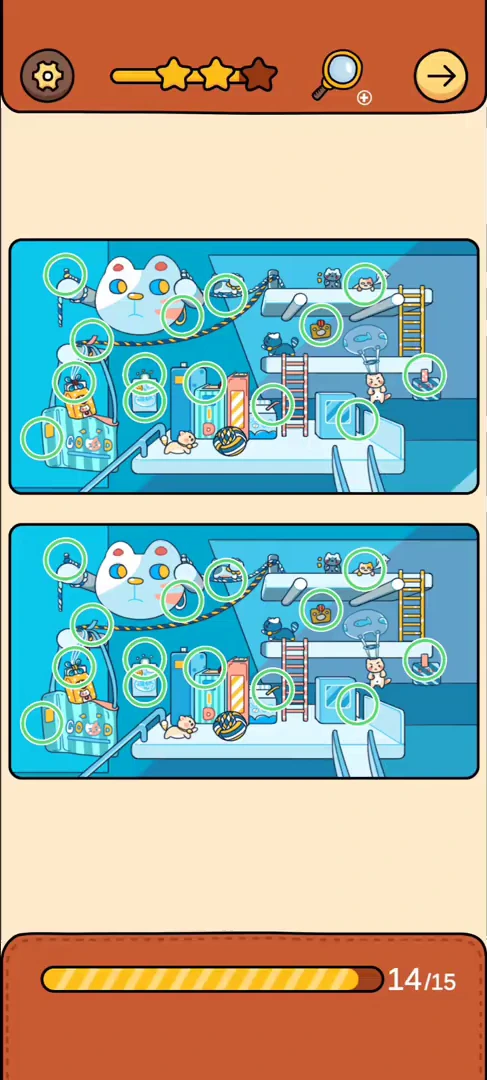 Find Out Differences reference 23 Space Laboratory real gameplay