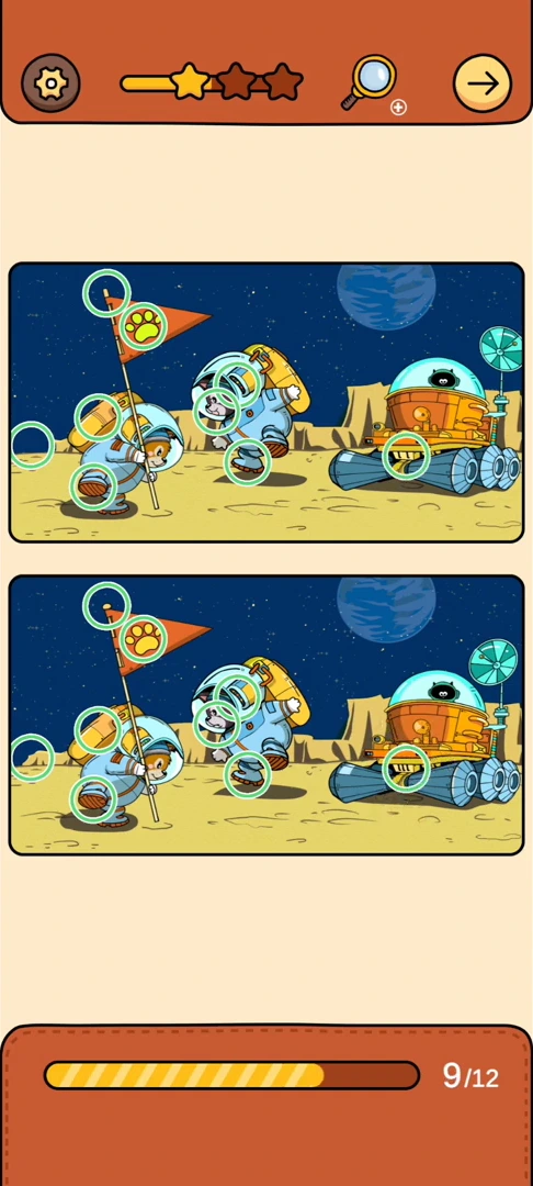 Find Out Differences reference 25 Moon Expedition real gameplay
