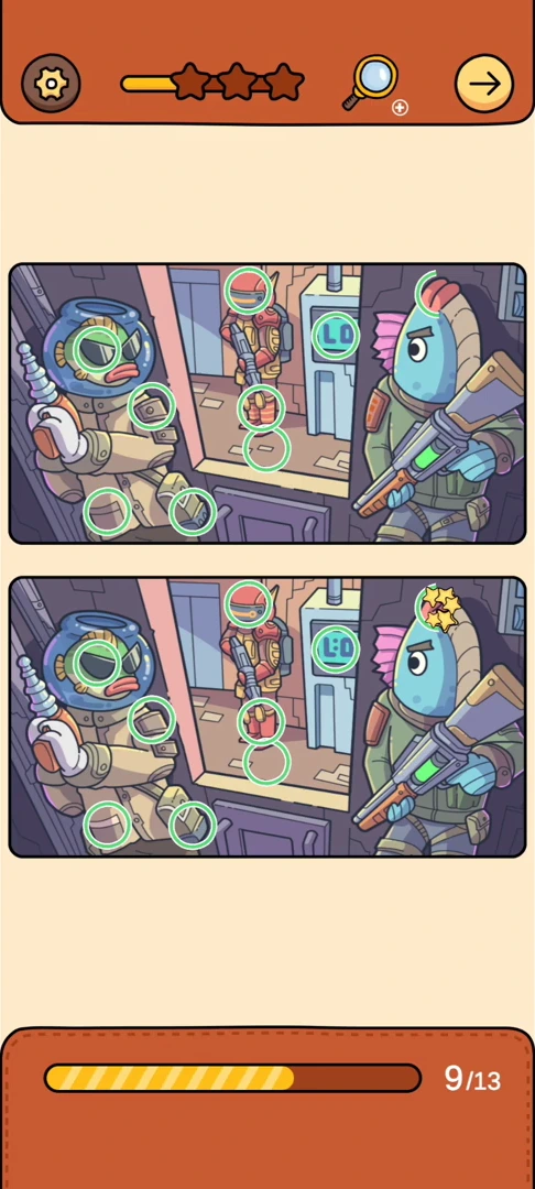 Find Out Differences reference 27 Spaceship Airlock real gameplay