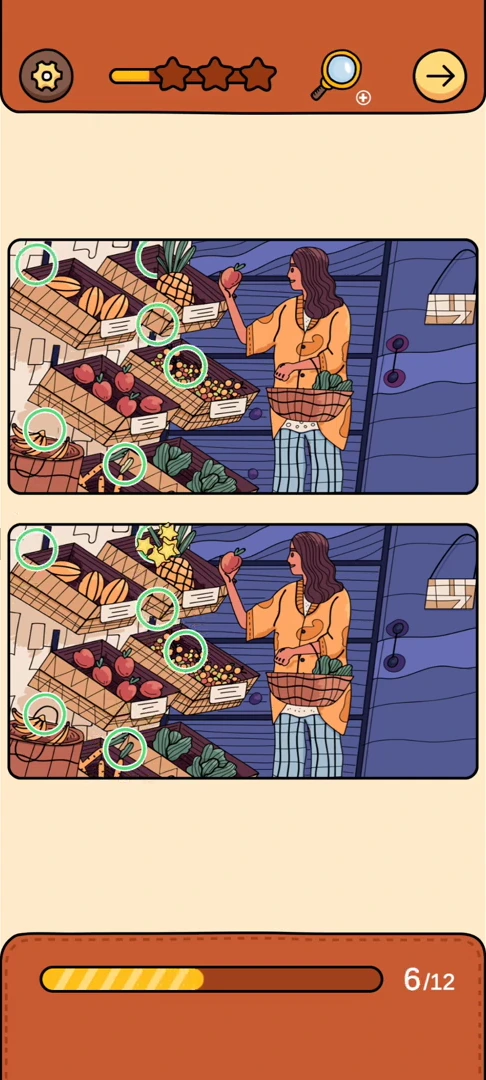 Find Out Differences reference 33 Produce Counter real gameplay