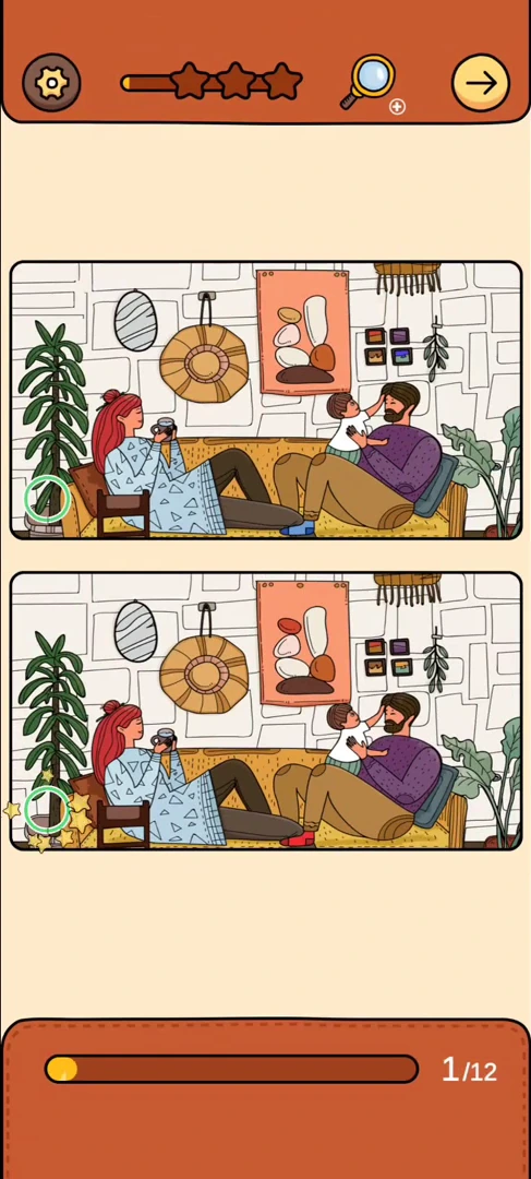 Find Out Differences reference 41 Living-Room Television real gameplay