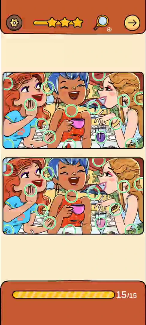 Find Out Differences reference 43 Party Friends real gameplay