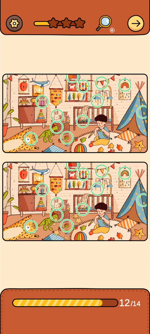 Find Out Differences reference 47 Children's Playroom real gameplay