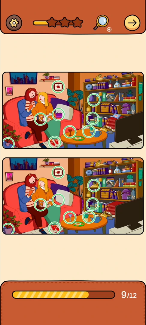 Find Out Differences reference 55 Movie Night real gameplay