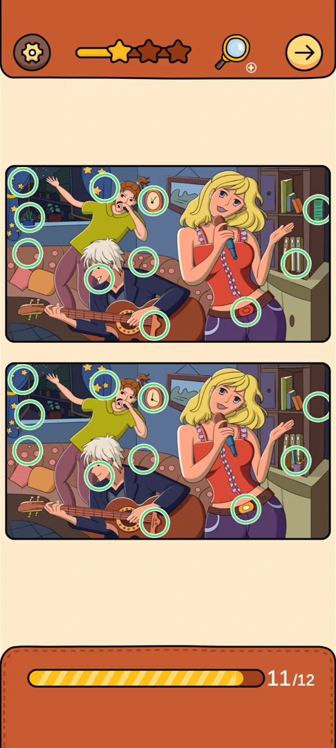 Find Out Differences reference 57 Band Rehearsal real gameplay