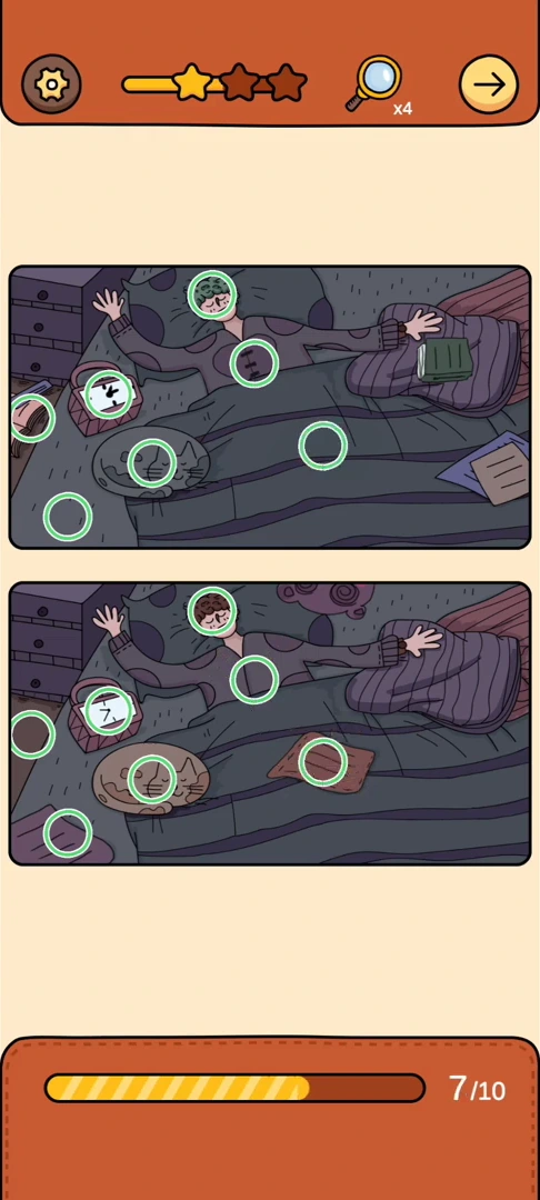 Find Out Differences reference 6 Nightmare Sleeper real gameplay