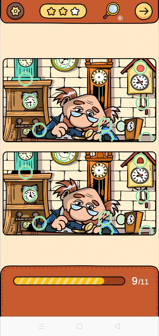 Find Out Differences reference 9 Clock Shop real gameplay