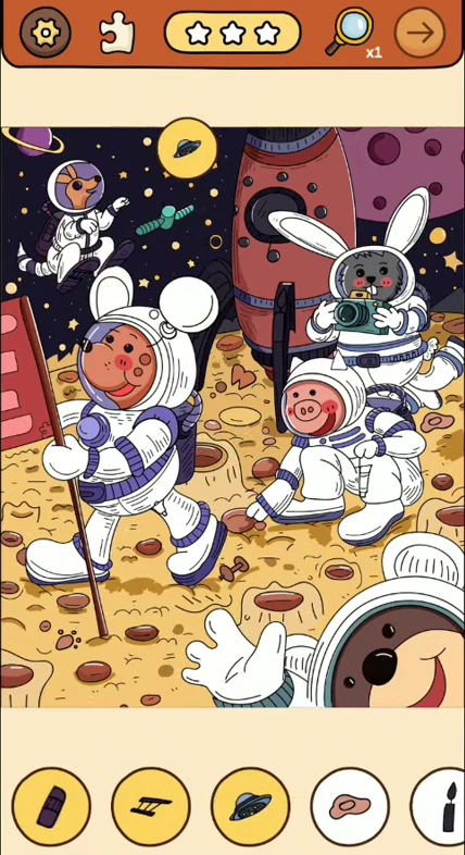 Find Out animal story reference 7, hidden-objects Animal Astronauts real gameplay