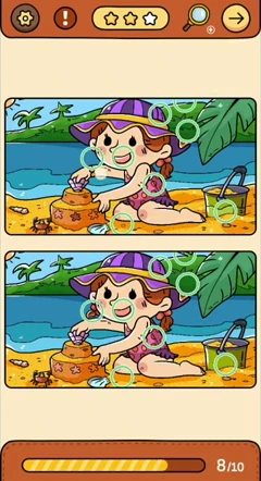 Find Out ocean story reference 8, differences Ice Cream on the Beach real gameplay