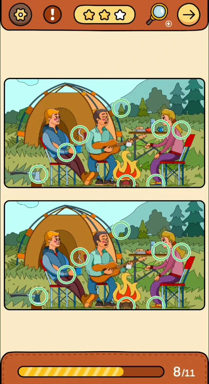 Find Out travel story reference 2, differences Camping Picnic real gameplay
