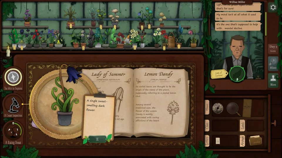 Strange Horticulture Day 3 Great Gable and Common Trouse real gameplay
