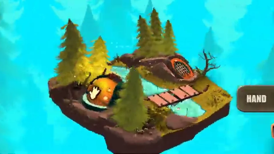 Tiny Robots Recharged Level 18 River Crash real gameplay diorama