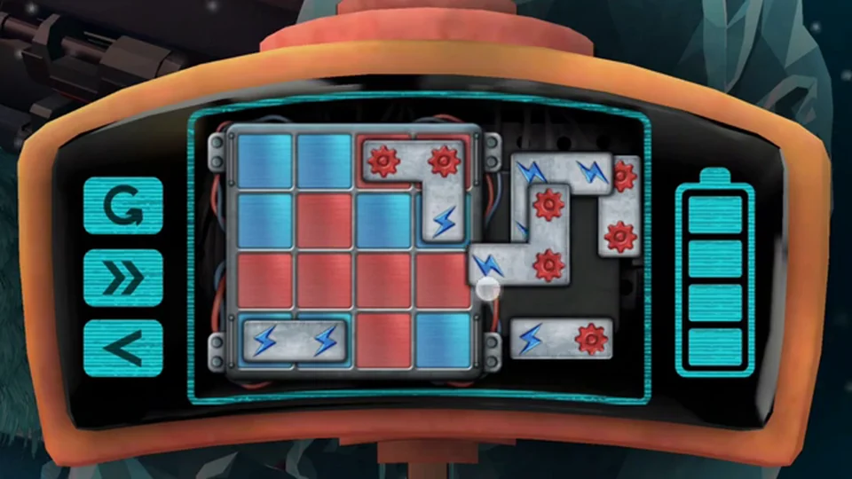 Tiny Robots Recharged Level 20 Snow Piercer real gameplay diorama