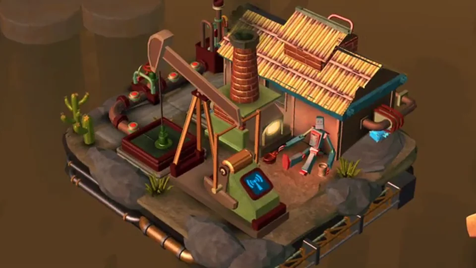 Tiny Robots Recharged Level 23 Refine & Recharge real gameplay diorama