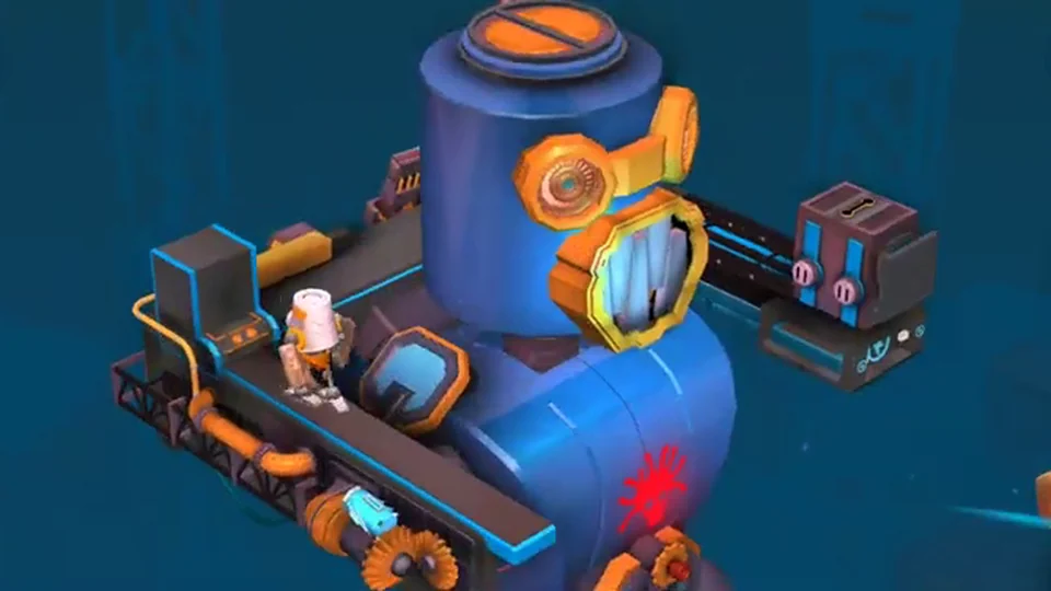 Tiny Robots Recharged Level 28 Robot Factory real gameplay diorama