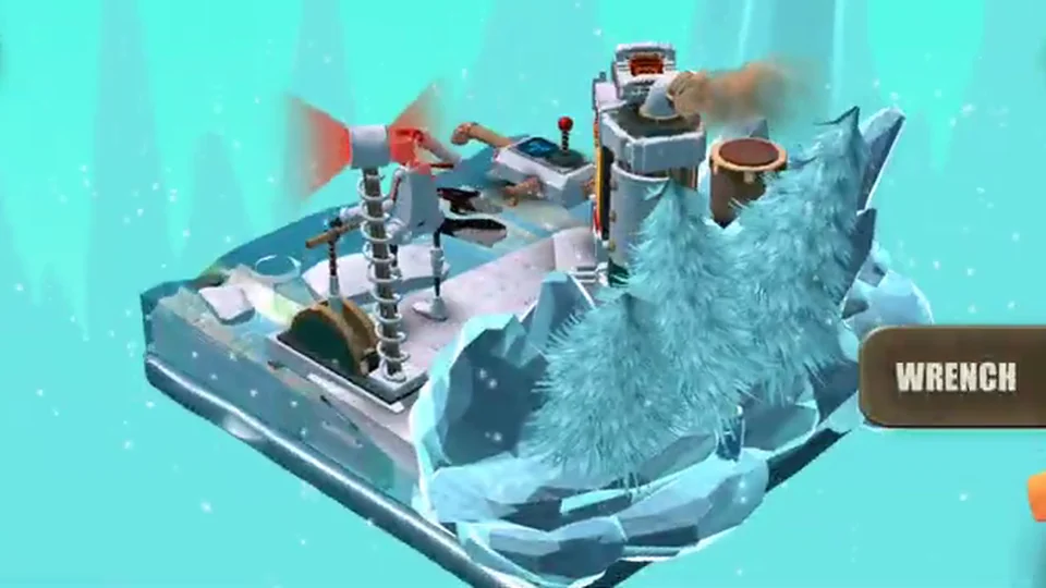Tiny Robots Recharged Level 35 Oil Overflow real gameplay diorama