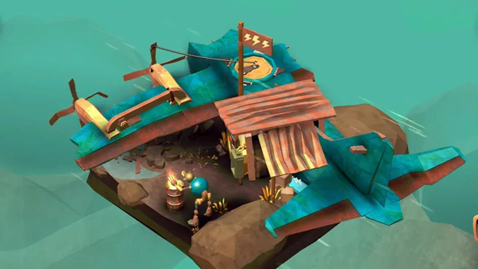 Tiny Robots Recharged Level 45 A Place To Crash real gameplay diorama