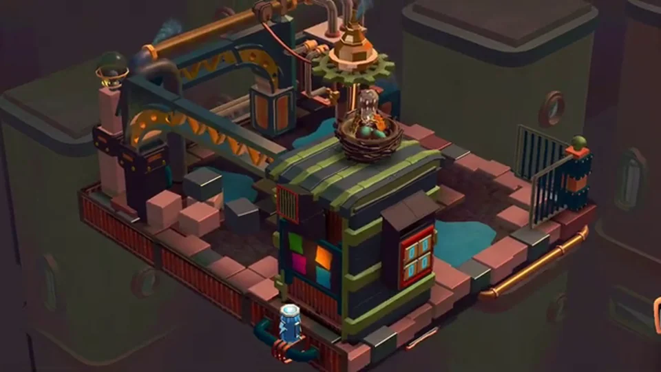 Tiny Robots Recharged Level 47 City Center real gameplay diorama