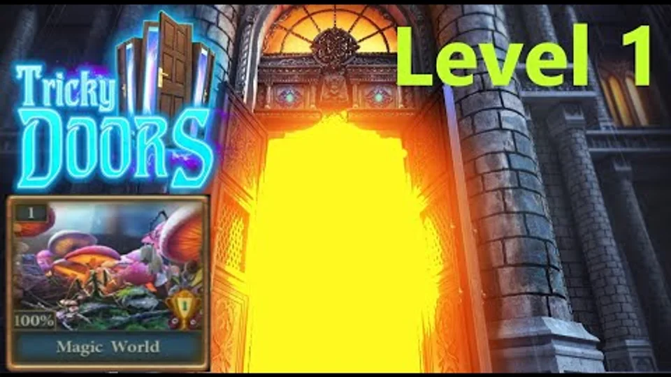 Tricky Doors Level 1 Magic World walkthrough gameplay