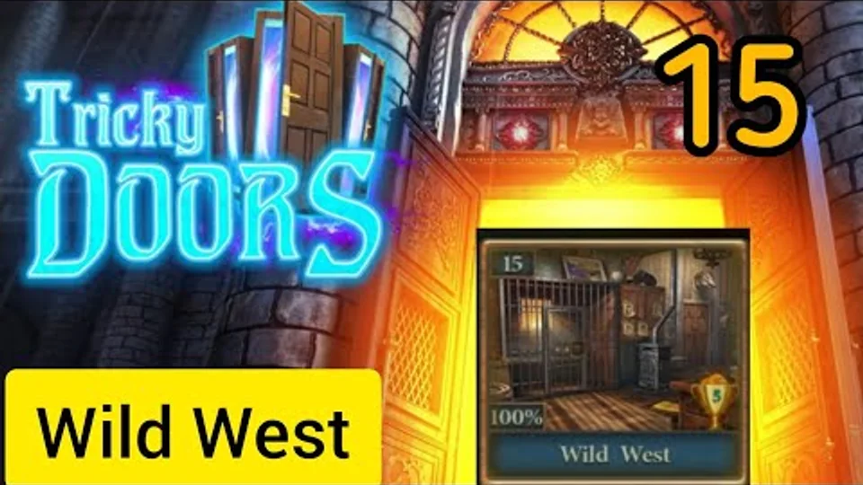 Tricky Doors Level 15 Wild West walkthrough gameplay
