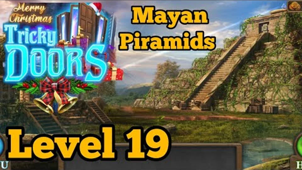 Tricky Doors Level 19 Mayan Pyramids walkthrough gameplay