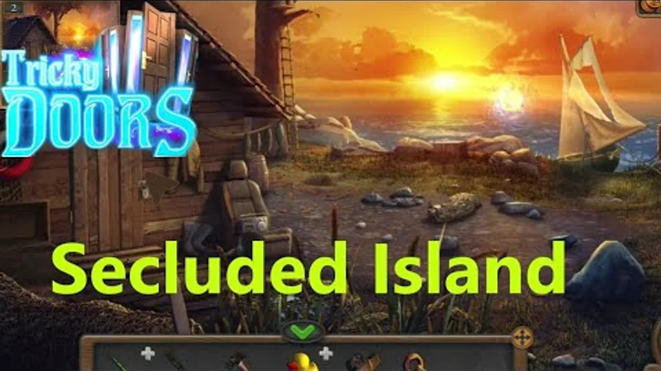 Tricky Doors Level 2 Secluded Island walkthrough gameplay