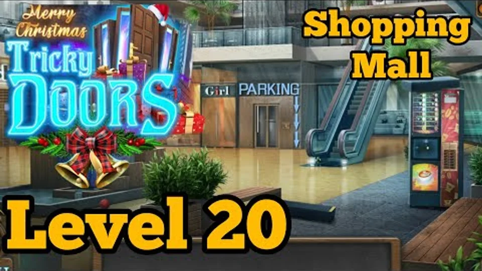 Tricky Doors Level 20 Shopping Mall walkthrough gameplay