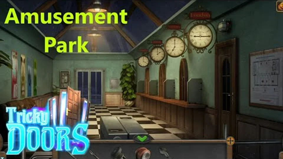 Tricky Doors Level 5 Amusement Park walkthrough gameplay