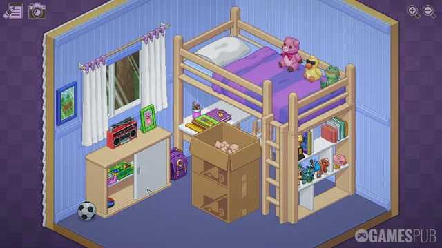 Unpacking 1997 — Childhood Bedroom gameplay